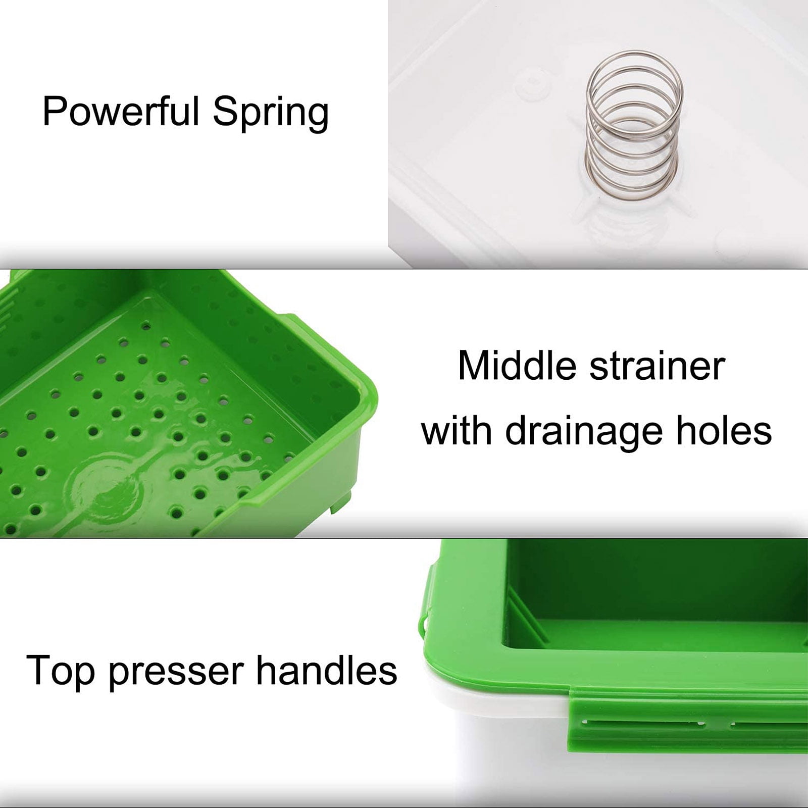 Tofu Press Marinating Dish Removes Moisture From Tofu Automatically N1B3 Tofu Press Marinating Dish Removes Moisture From Tofu Automatically N1B3